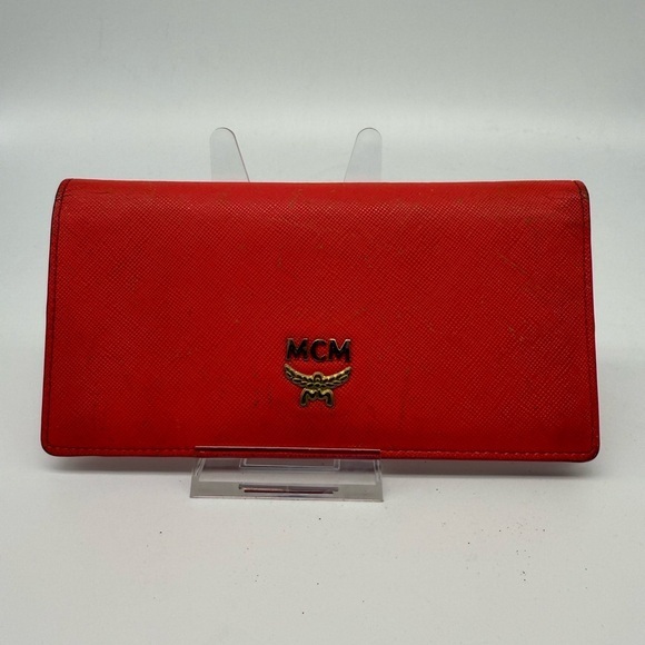 Mcm Coral Bifold Wallet